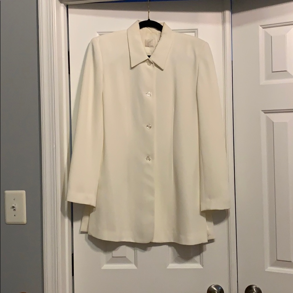 Emma James bone blazer sz 8, 100% polyester